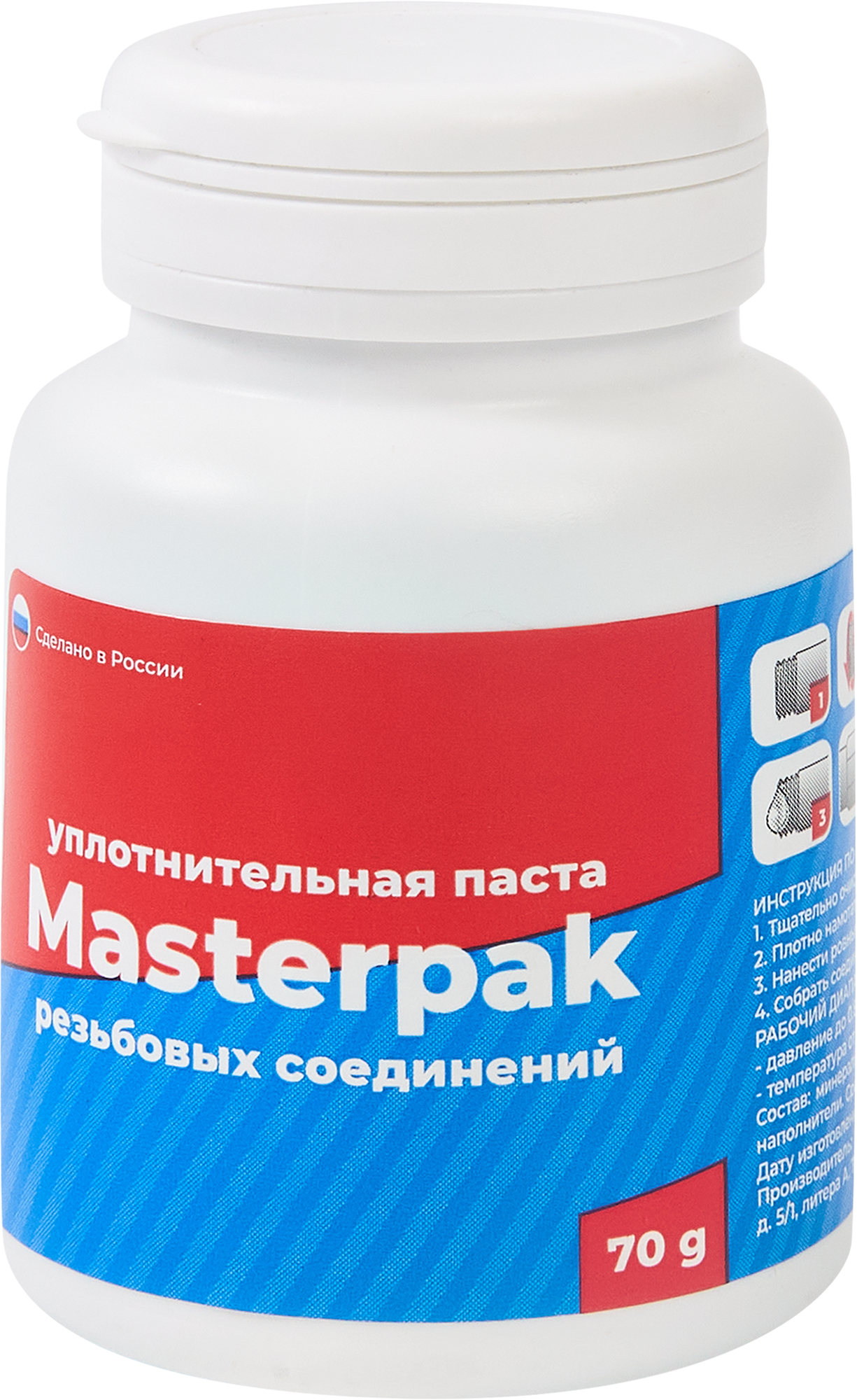 Изображение товара Паста уплотнительная Masterpak для воды 70 г