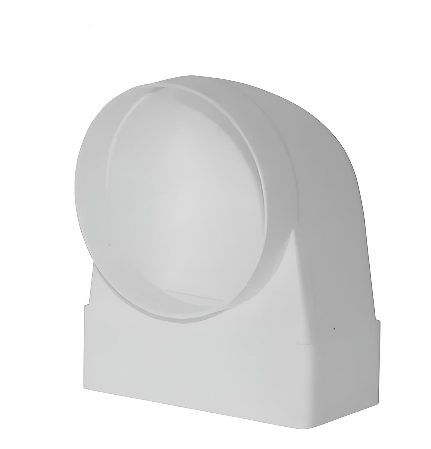 Изображение товара Соединитель 90 угловой плоского воздуховода Тагис 55x110 D100 ПВХ белый