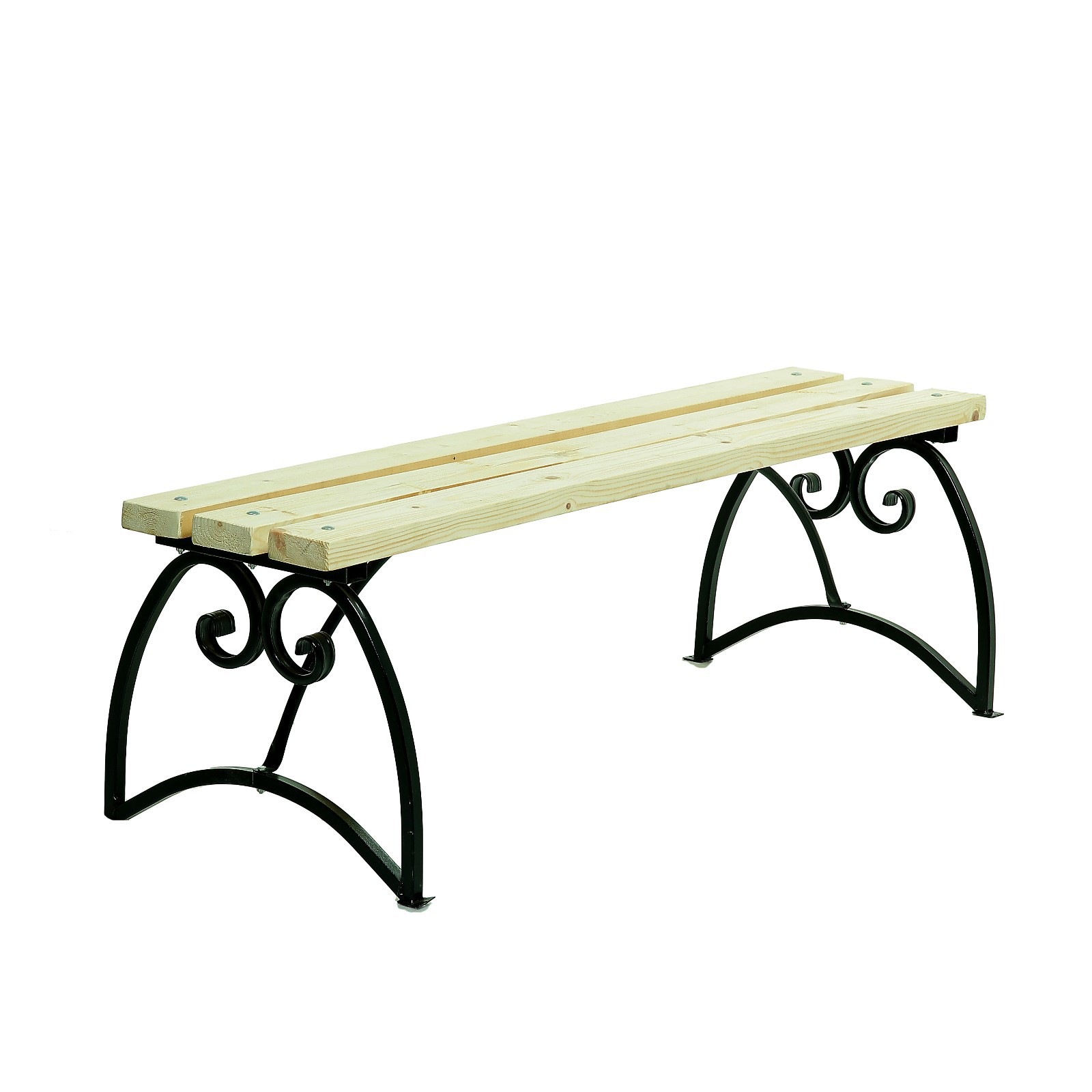 Изображение товара Садовая скамья Добропаровъ 150x52x40 см металл коричневый гарантия 1 год