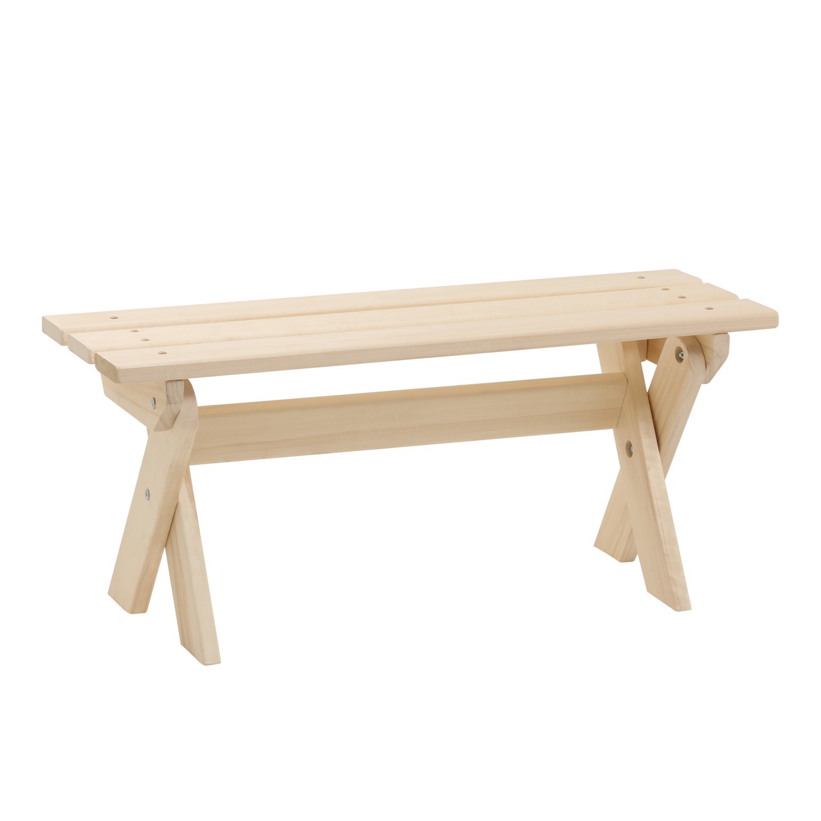 Изображение товара Садовая скамья Добропаровъ 100 см бежевый деревянная складная для двоих