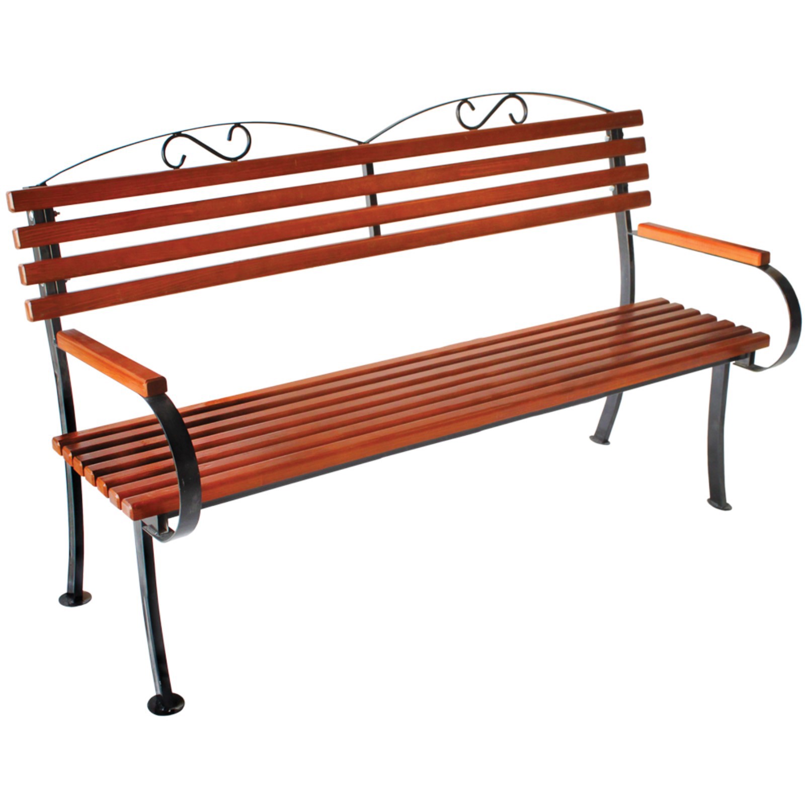 Изображение товара Скамья садовая Добропаровъ 65 см x 160 см x 95 см дерево коричневый