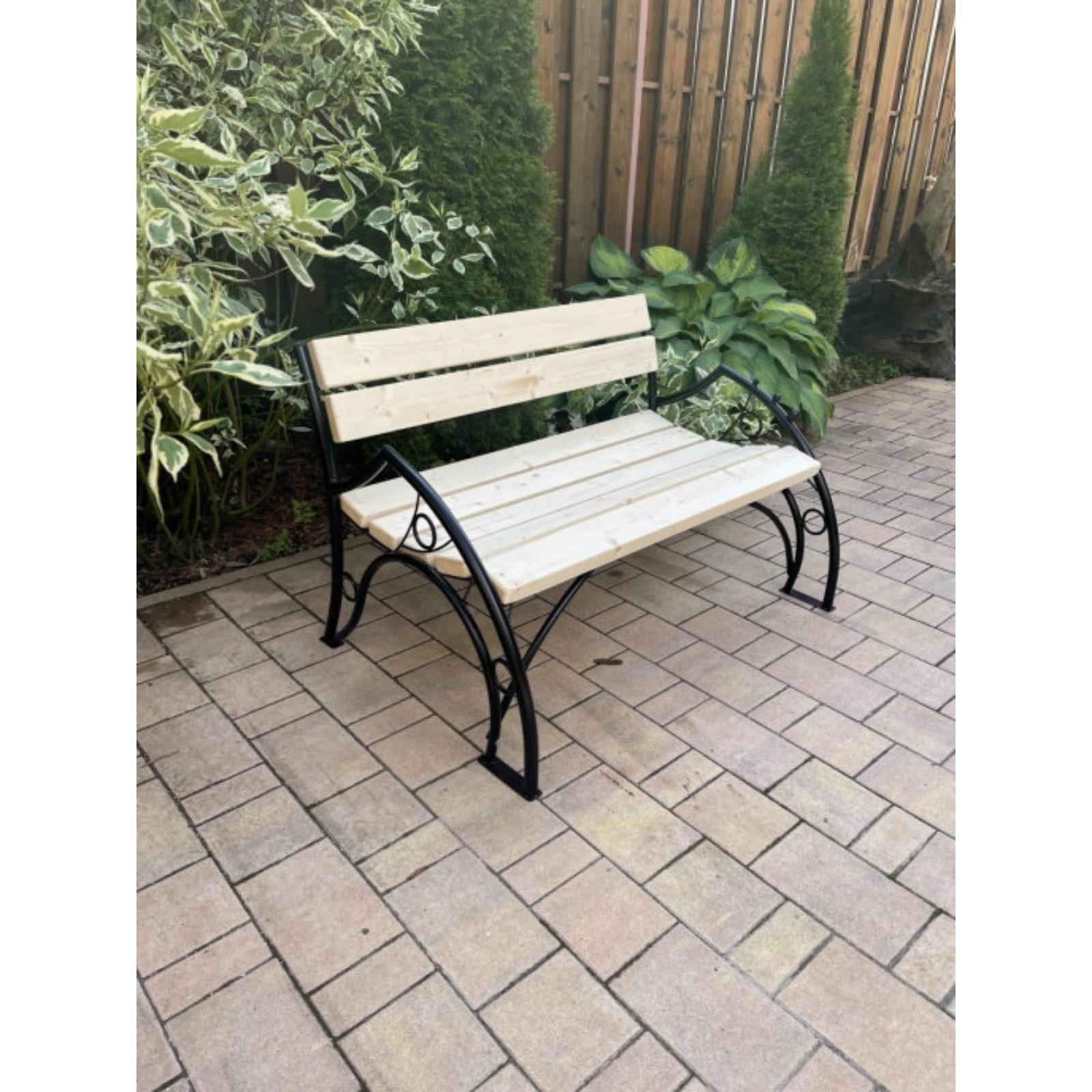 Изображение товара Скамья садовая Добропаровъ 72 см x 200 см x 77 см дерево коричневый