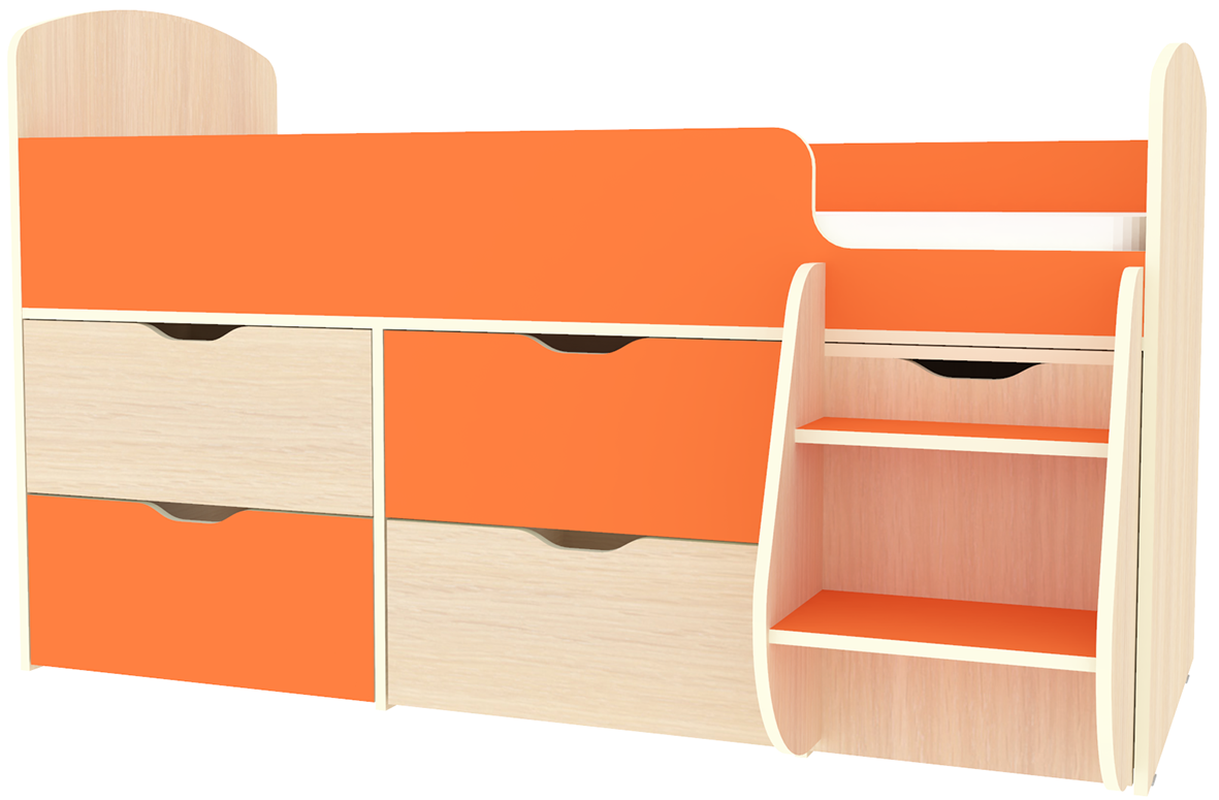 Изображение товара Детская кровать Кариви КИВи 164x101 см яркая и безопасная для малышей