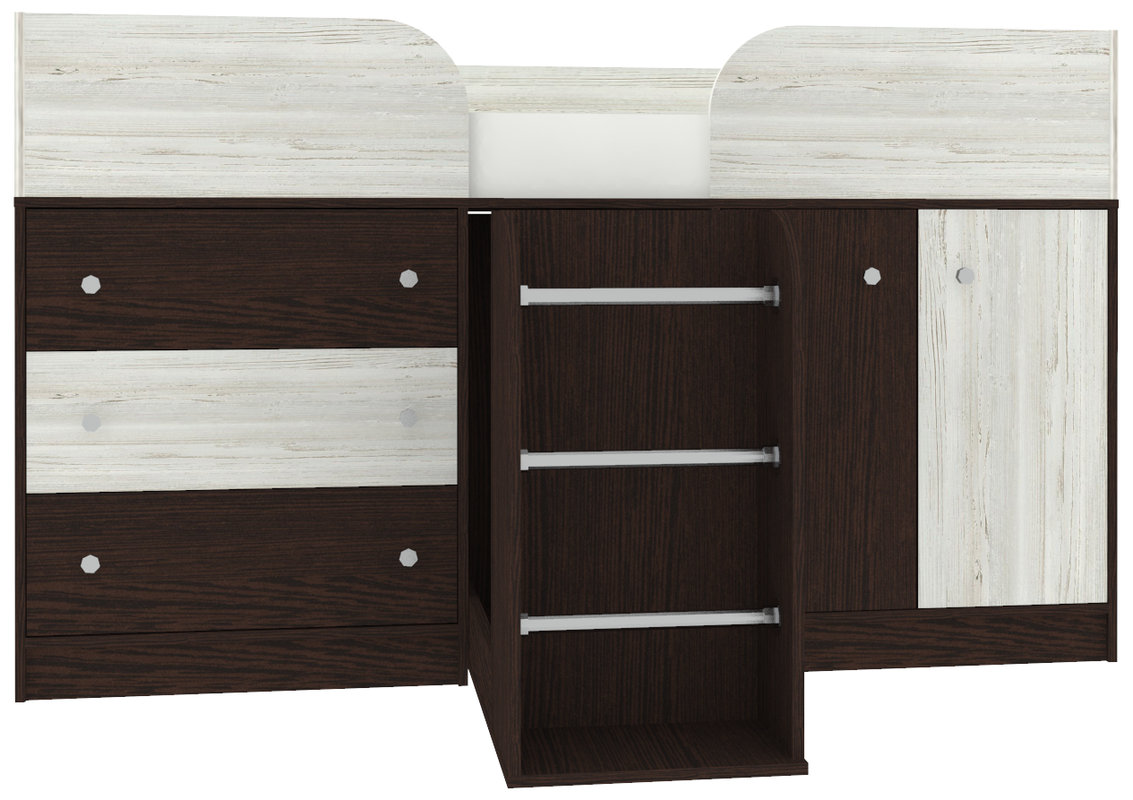 Изображение товара Кровать Кариви КИВи 184x113x84 см ЛДСП цвет венге 00024-02-30-00