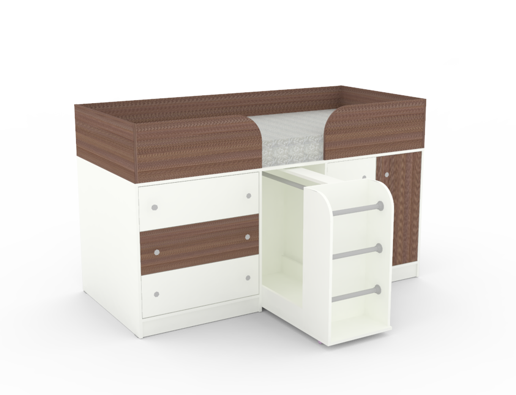 Изображение товара Кровать Кариви КИВи 184x113x84 см ЛДСП цвет бодего темный