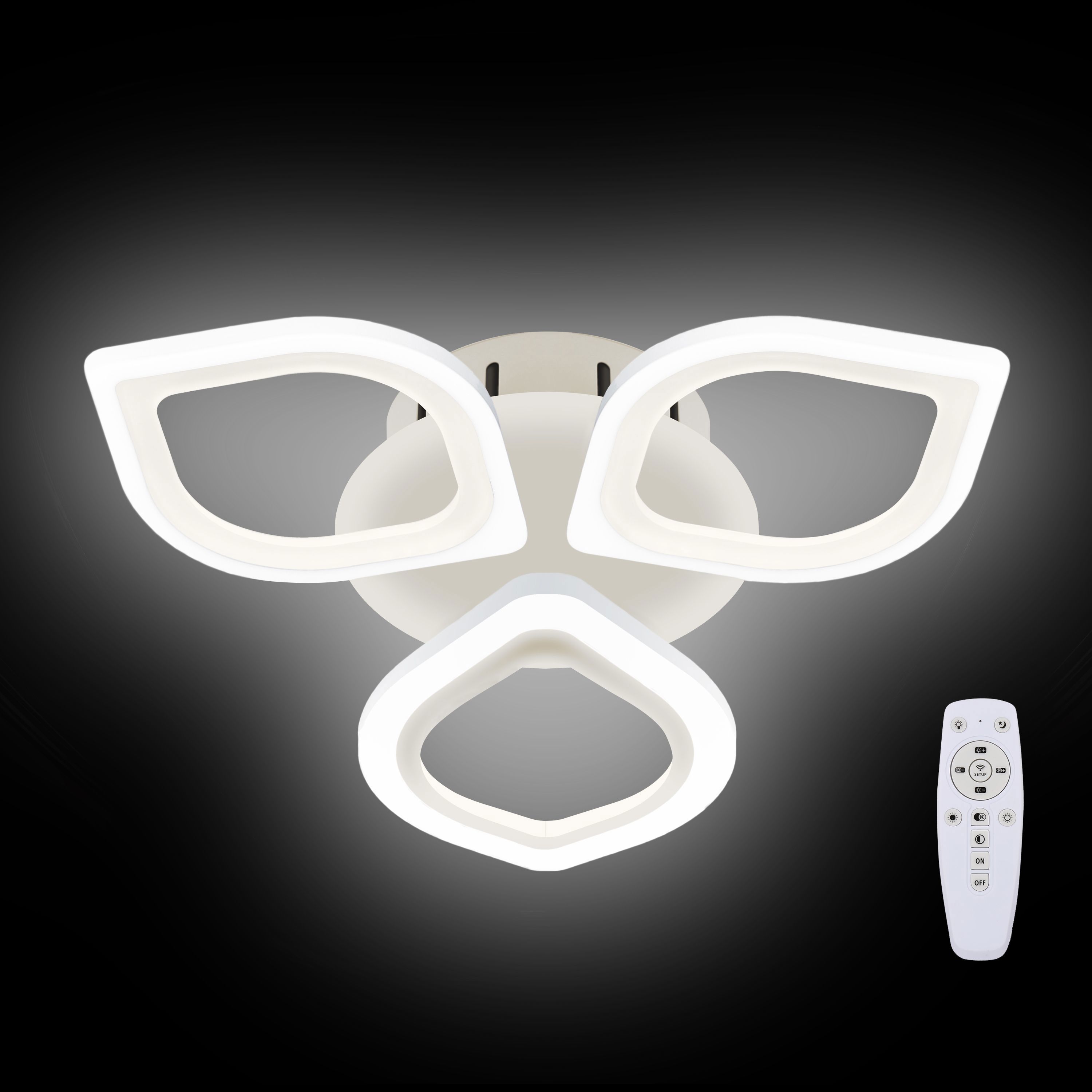 Изображение товара Люстра потолочная светодиодная RITTER 52359 8 TERAMO белая для натяжных потолков