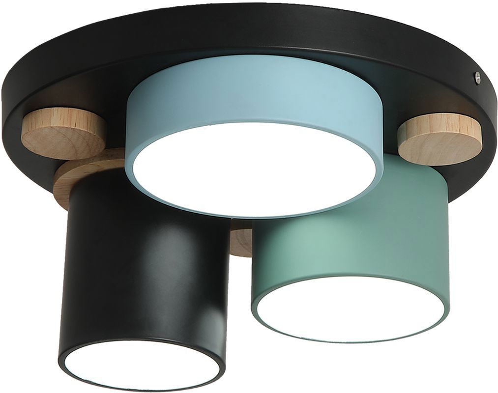 Изображение товара Светильник настенно-потолочный светодиодный RITTER 52074 0 Scandia 10 м² теплый белый свет цвет черный