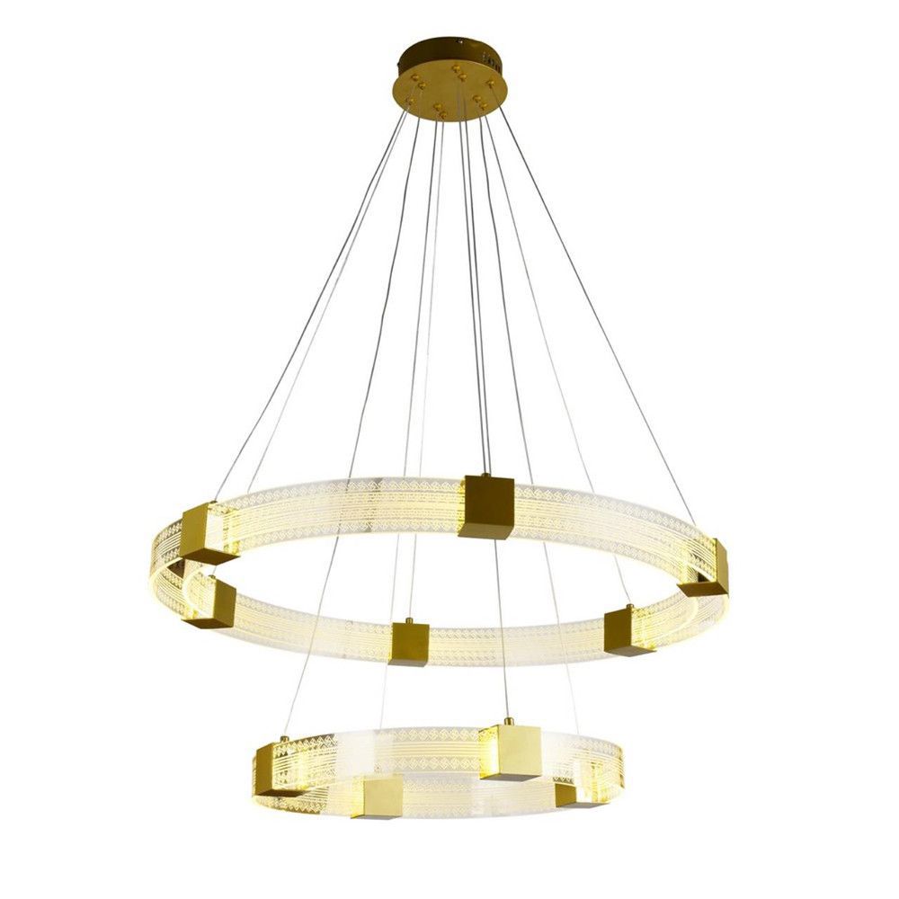 Изображение товара Подвесная светодиодная люстра APLOYT Misia 6.7 м² золото