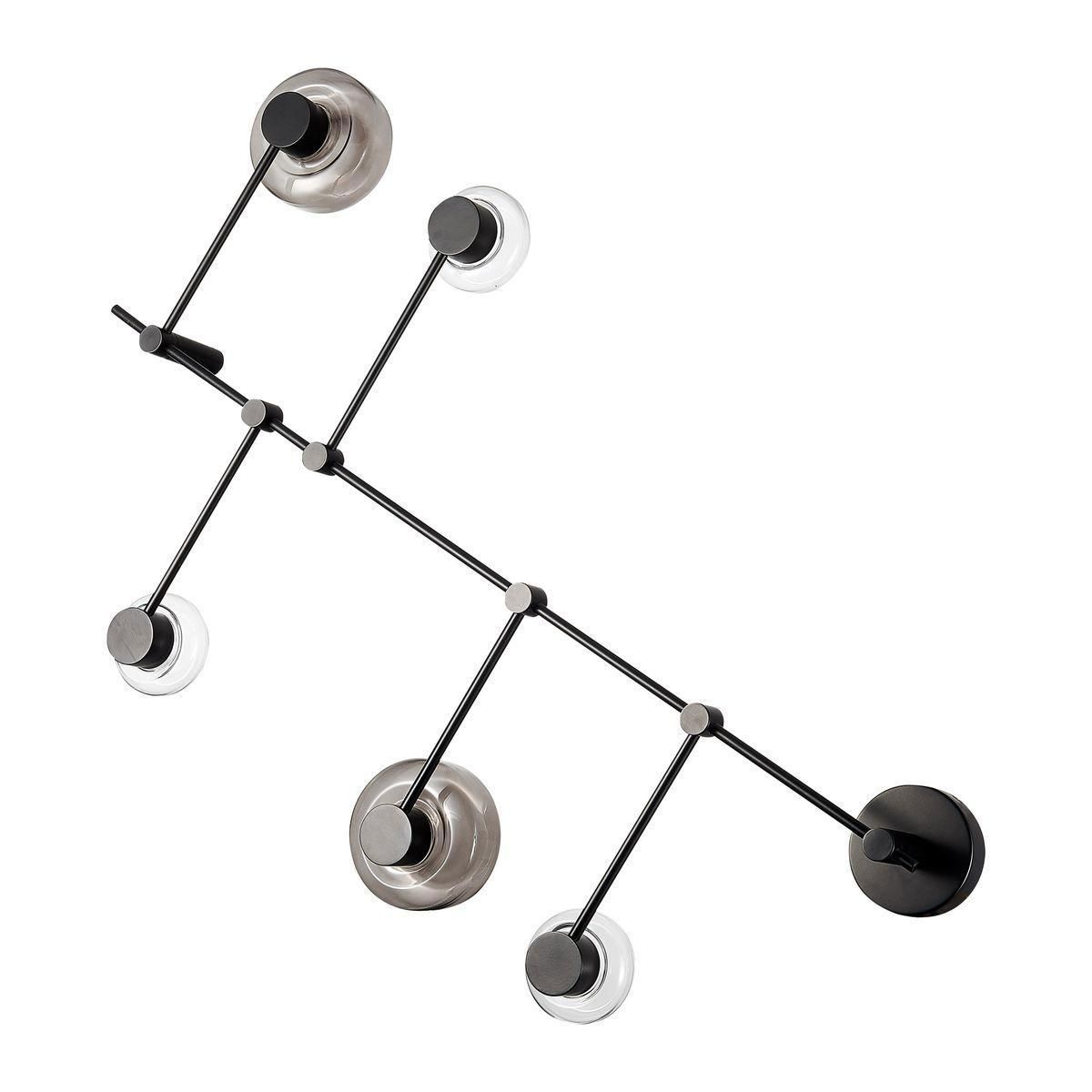 Изображение товара Люстра потолочная ST LUCE SL6005.401.05 Vallo в стиле лофт черного цвета