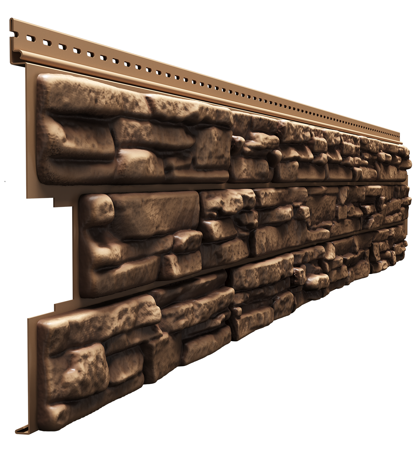 Сайдинг виниловый Döcke Rocky Сланец 1.8 м Кедровый Орех 0.51 м²