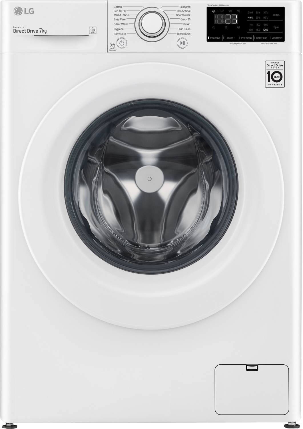 Изображение товара Стиральная машина Lg F2wv3s7n3e 60x85x47.5 см 7 кг цвет белый