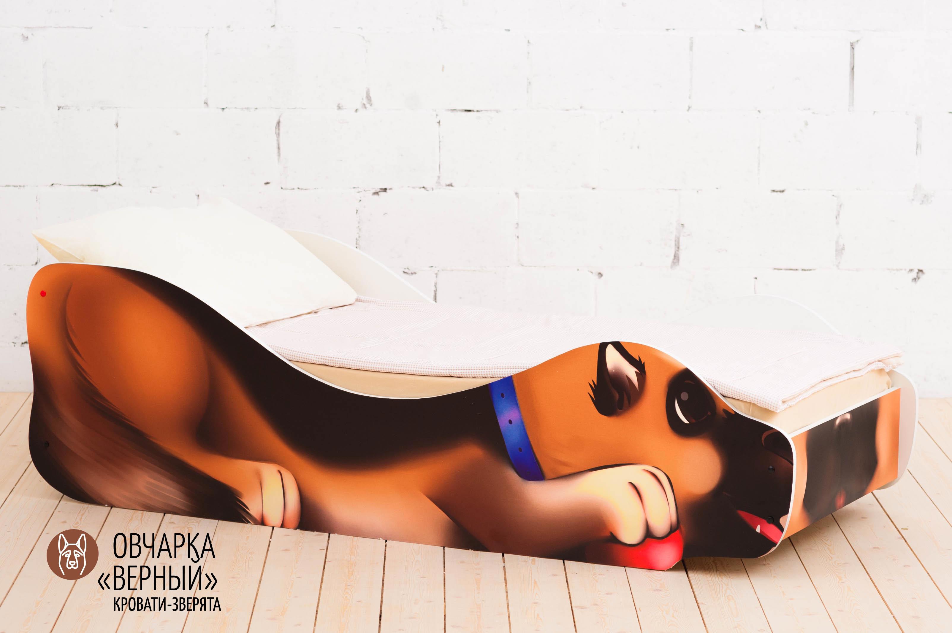 Изображение товара Кровать Бельмарко Зверята 70x160 см цвет черный/коричневый