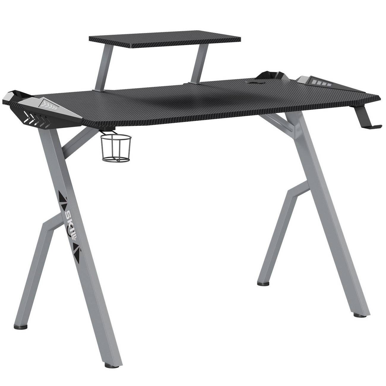 Изображение товара Компьютерный геймерский стол Skyland 120x75x60 см ЛДСП с системой кабель менеджмента