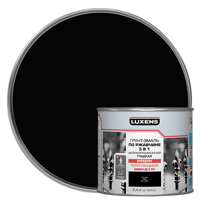 Изображение товара Грунт-эмаль по ржавчине Luxens черная 2.4 кг для металлоконструкций Изображение товара Грунт-эмаль по ржавчине Luxens черная 2.4 кг для металлоконструкций