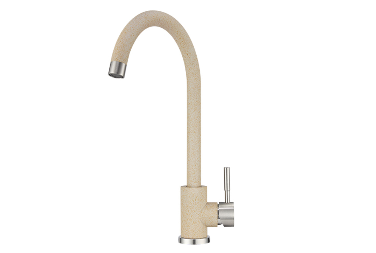 Изображение товара Однорычажный смеситель для кухни Granula 4031 излив 26 см бежевый
