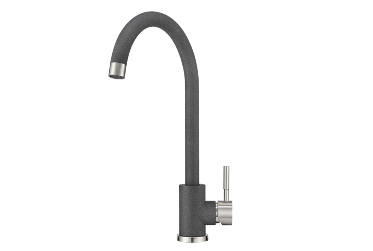 Изображение товара Смеситель для кухни однорычажный Granula 4031 излив 26 см цвет графит