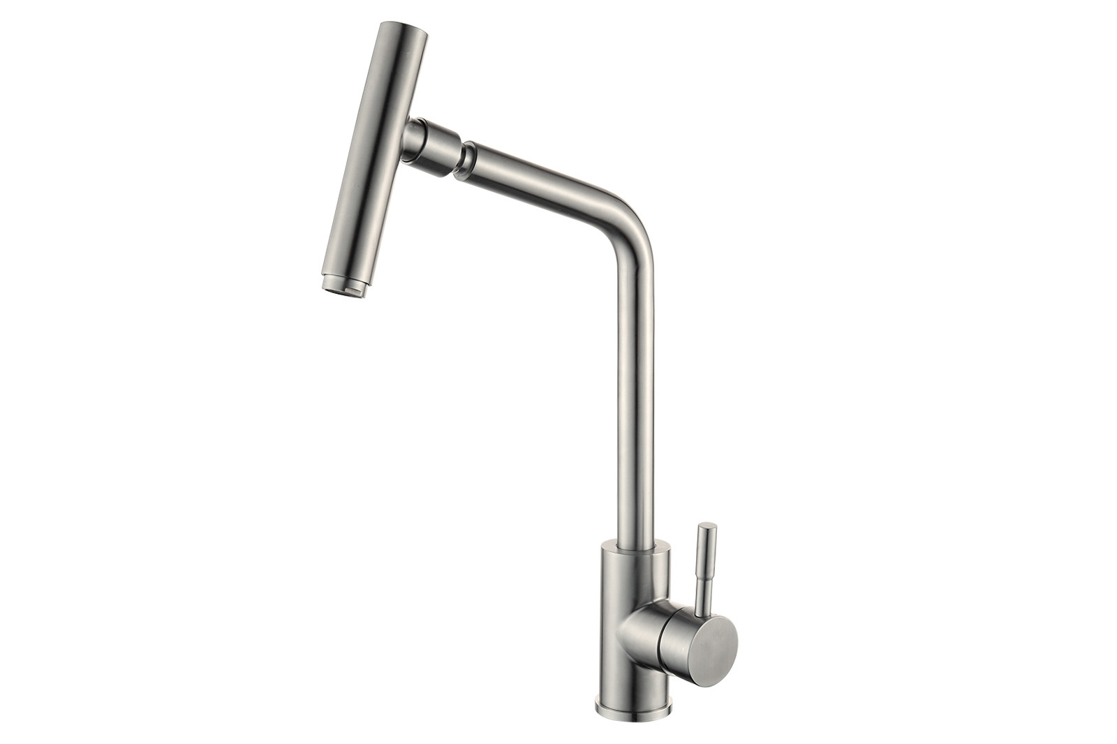 Изображение товара Смеситель для кухни однорычажный Steel hammer Sh 5106 излив 41.7 см цвет нержавеющая сталь