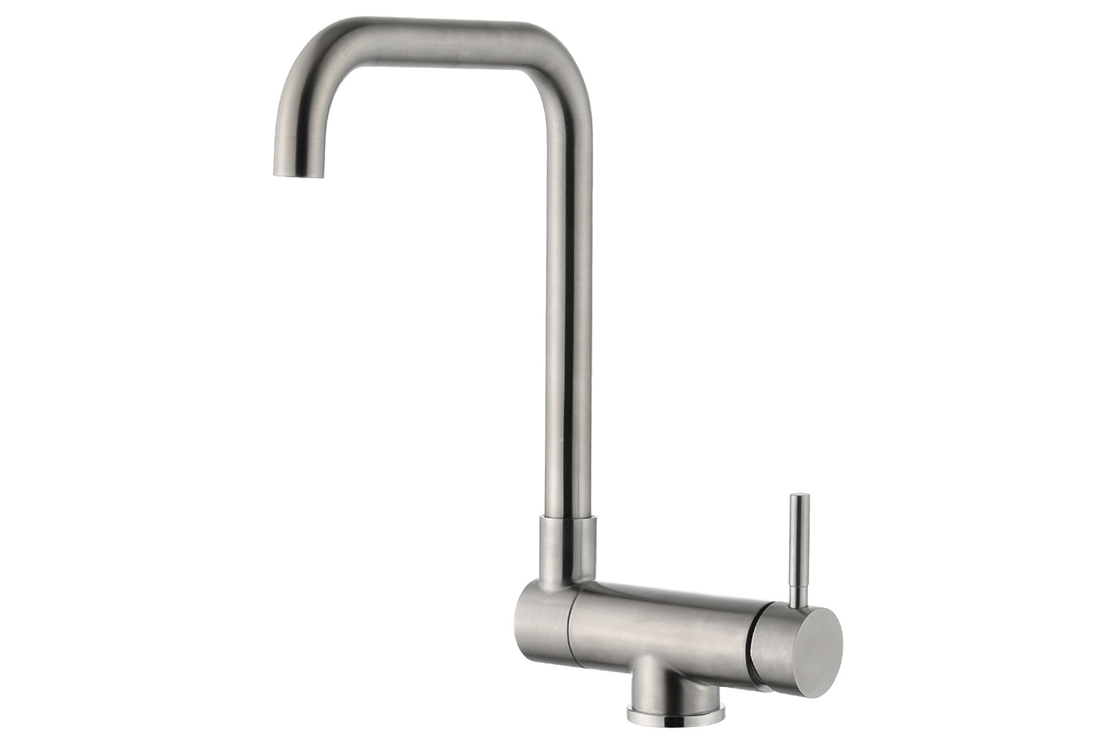 Изображение товара Смеситель Steel Hammer SH 5197 однорычажный, излив 34.5 см, нержавеющая сталь