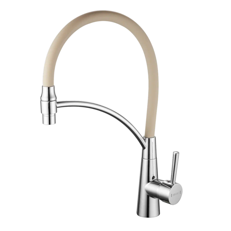 Изображение товара Смеситель для кухни однорычажный Shevanik S74 излив 23 см цвет бежевый