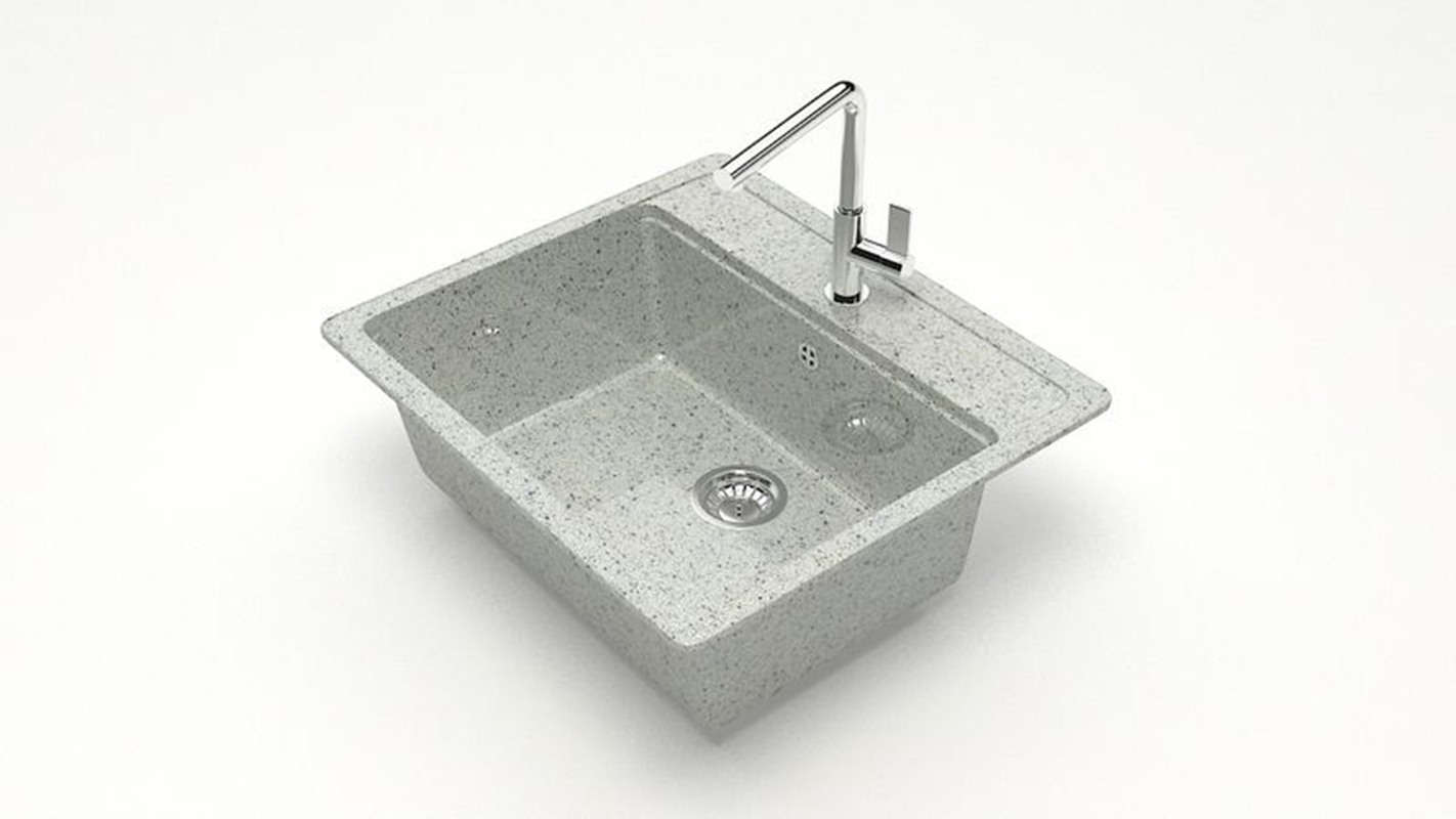 Изображение товара Врезная мойка Bergg Zett Lab B009Q010-K 50.50x57x20 см кварцит цвет светло-серый Изображение товара Врезная мойка Bergg Zett Lab B009Q010-K 50.50x57x20 см кварцит цвет светло-серый