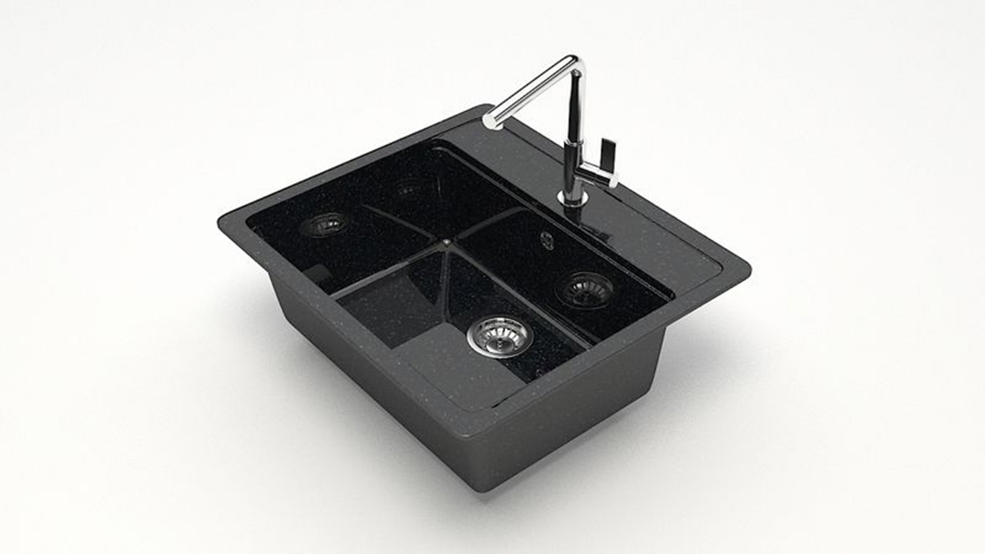 Изображение товара Врезная мойка Bergg Zett Lab B009Q004-K 50.50x57x20 см кварцит цвет черный Изображение товара Врезная мойка Bergg Zett Lab B009Q004-K 50.50x57x20 см кварцит цвет черный