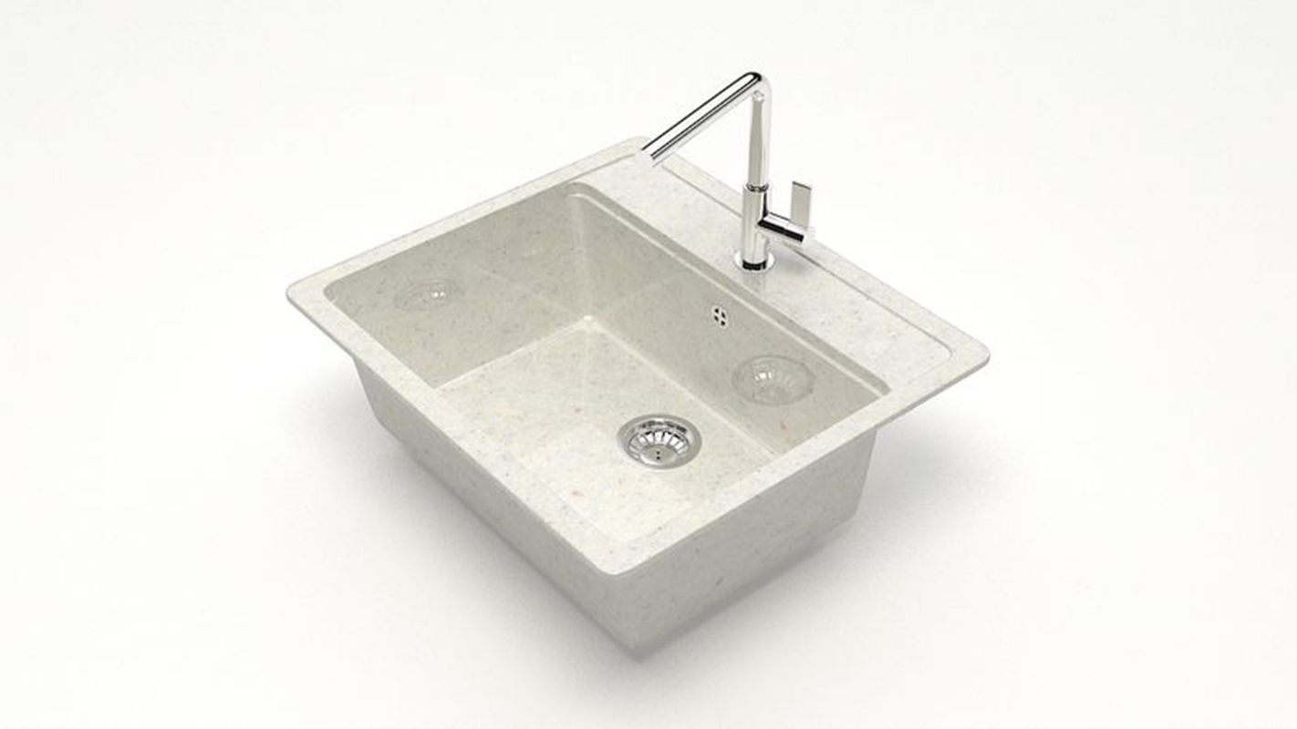 Изображение товара Врезная мойка Bergg Zett Lab B009Q007-K 50.50x57x20 см кварцит цвет светло-бежевый Изображение товара Врезная мойка Bergg Zett Lab B009Q007-K 50.50x57x20 см кварцит цвет светло-бежевый