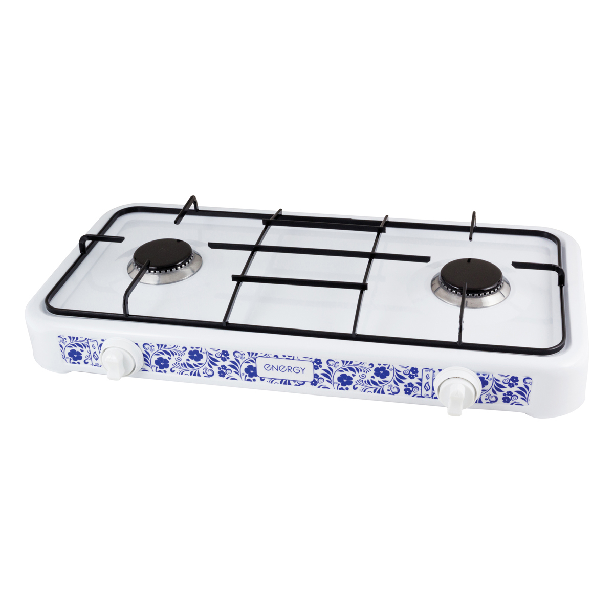 Изображение товара Газовая настольная плита Energy 144024 33.50 см 2 конфорки цвет белый
