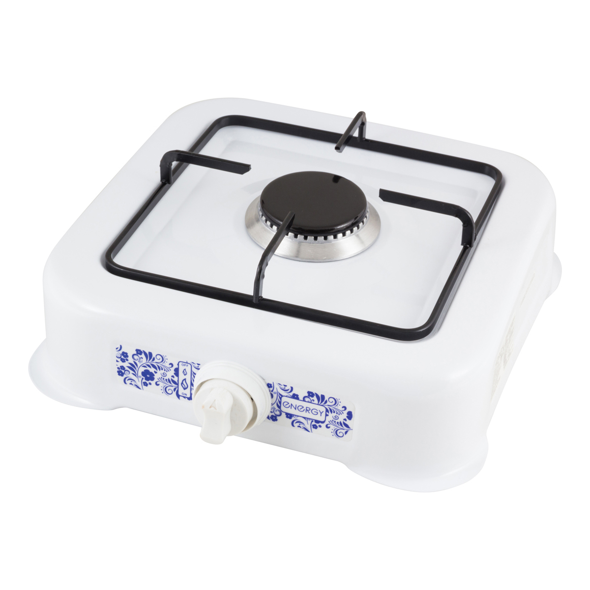 Изображение товара Газовая настольная плита Energy 144032 6.5 см белая для дома и дачи