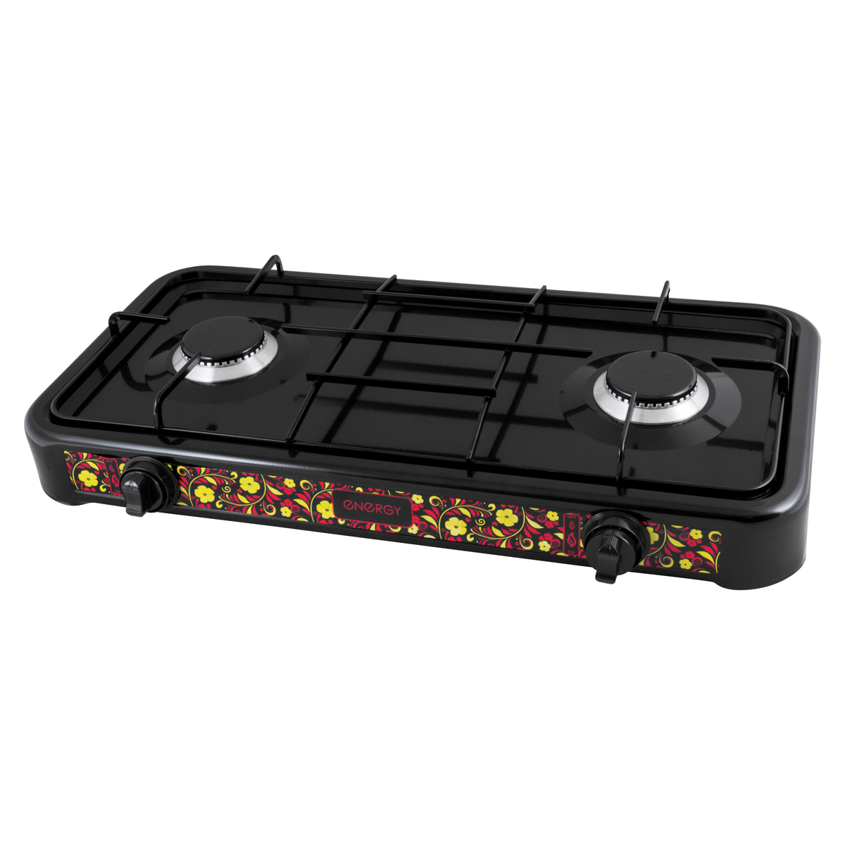 Изображение товара Газовая настольная плита Energy 144034 2 конфорки черный 60 см