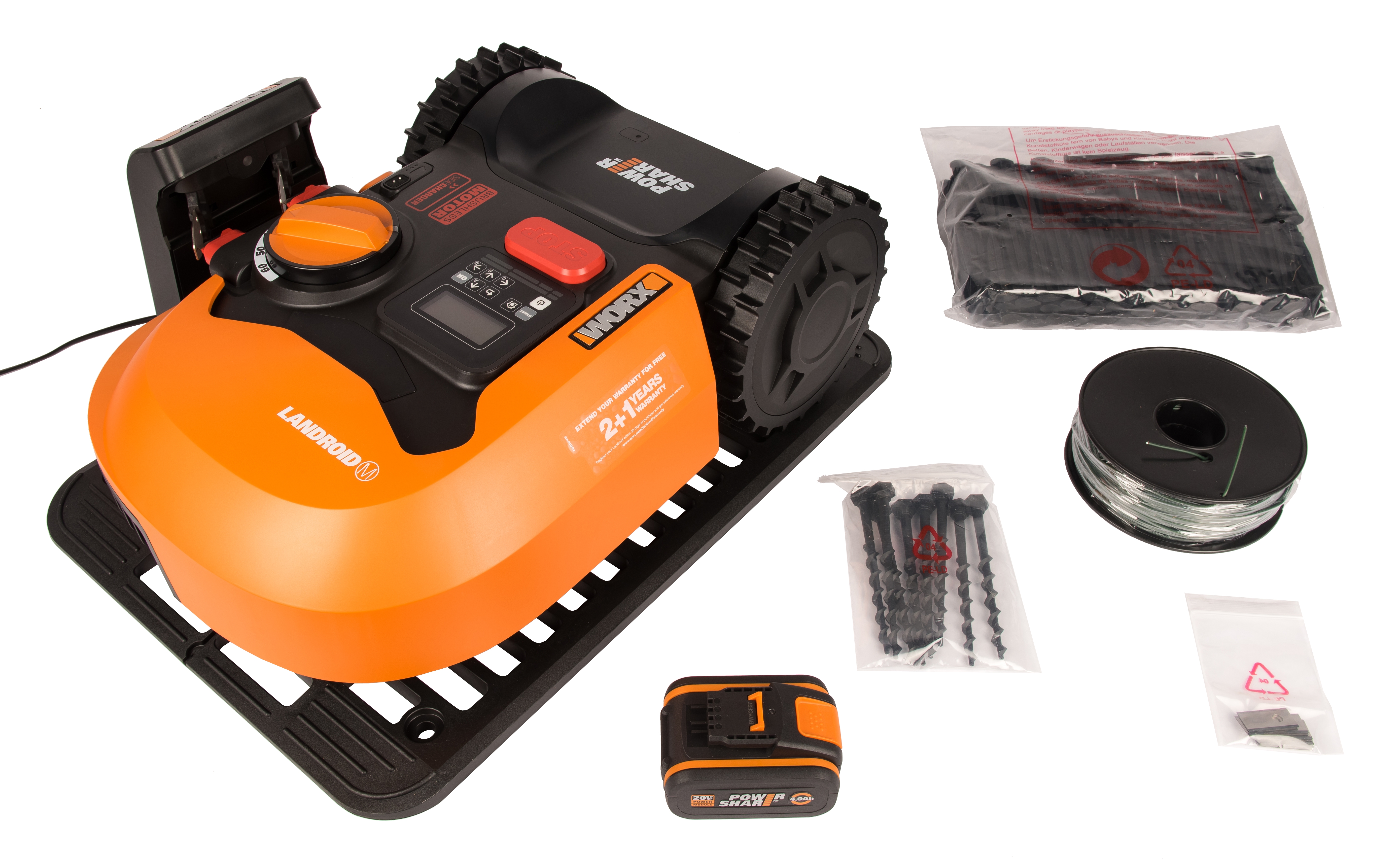 Изображение товара Робот-газонокосилка Worx Landroid M500 WR141E 20 В, 18 см, автономная