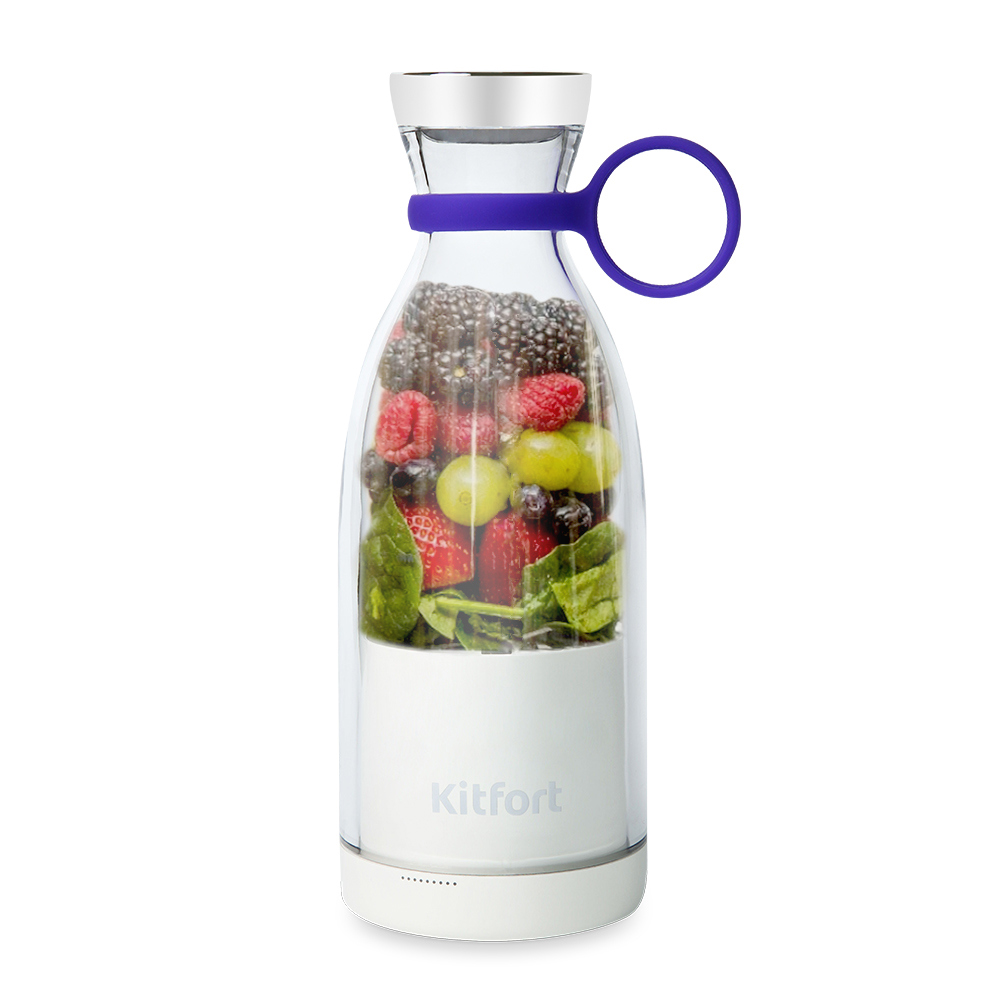 Изображение товара Портативный стационарный блендер Kitfort КТ-3506 50Вт белый компактный