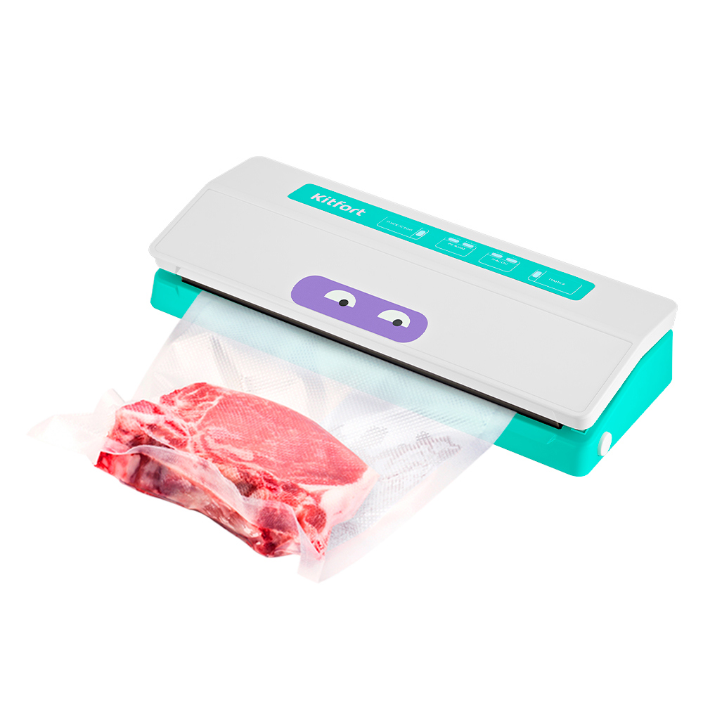 Изображение товара Вакуумная упаковочная машина Kitfort КТ-1523-3 бирюзовый с комплектом пакетов