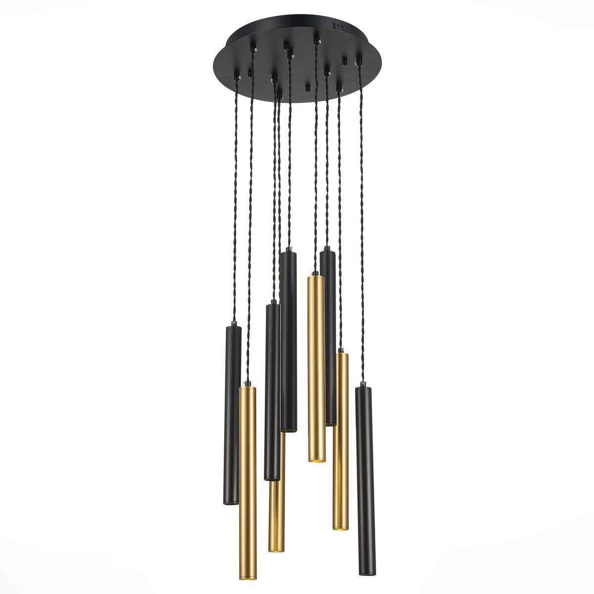 Изображение товара Люстра подвесная светодиодная ST LUCE ST153 443 27, стиль хай-тек, черный