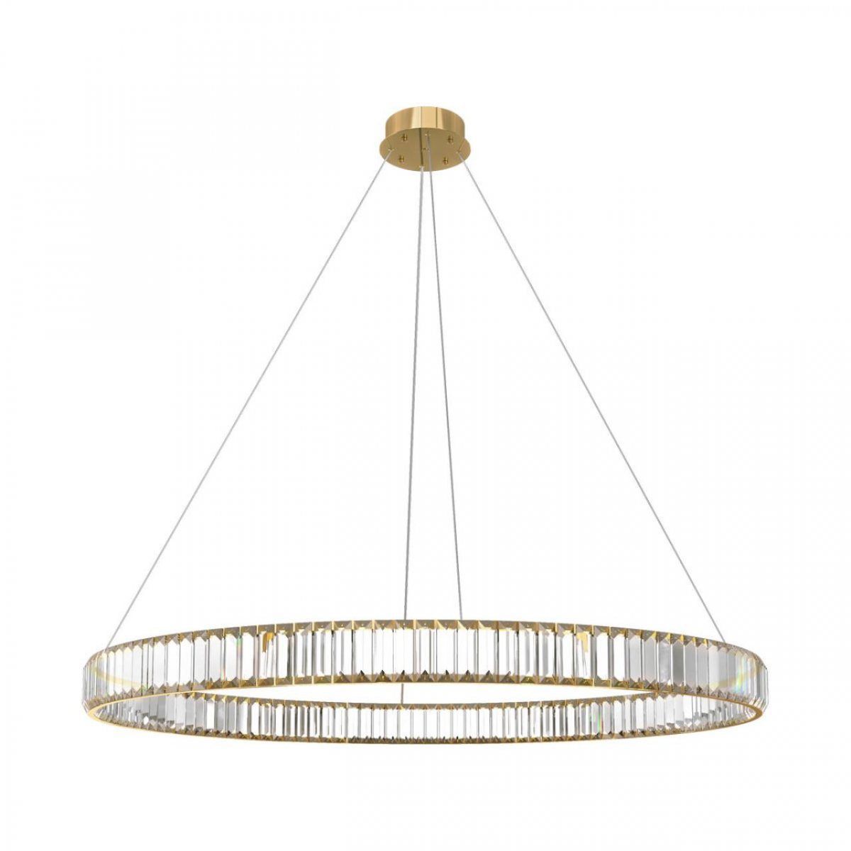 Изображение товара Люстра подвесная светодиодная LOFT IT 10135_1000 Gold Crystal Ring 4.9 м²