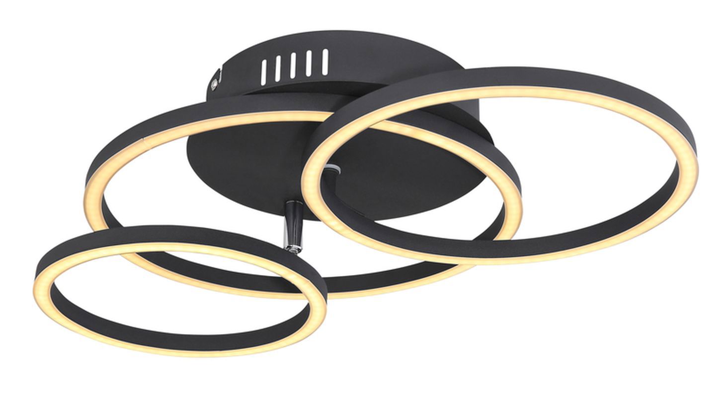 Изображение товара Люстра потолочная светодиодная GLOBO 67233-30S Kendy 2 м² теплый белый свет цвет черный