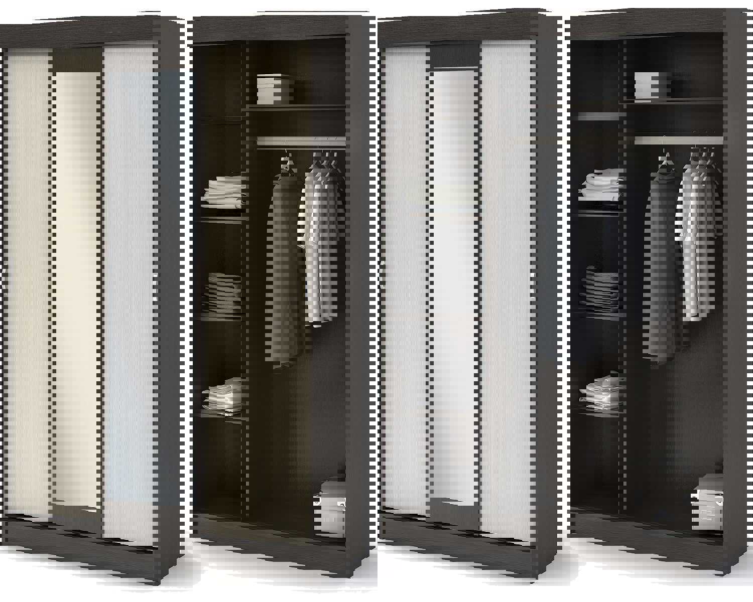 Изображение товара Шкаф-купе Стендмебель Басса 130x202x51.60 см Венге белфорт ЛДСП Россия