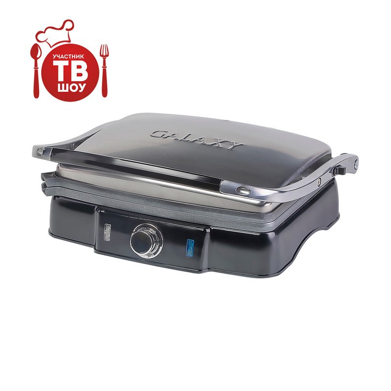 Изображение товара Электрический гриль GALAXY Line GL2961 мощность 2200 Вт компактный для дома и дачи