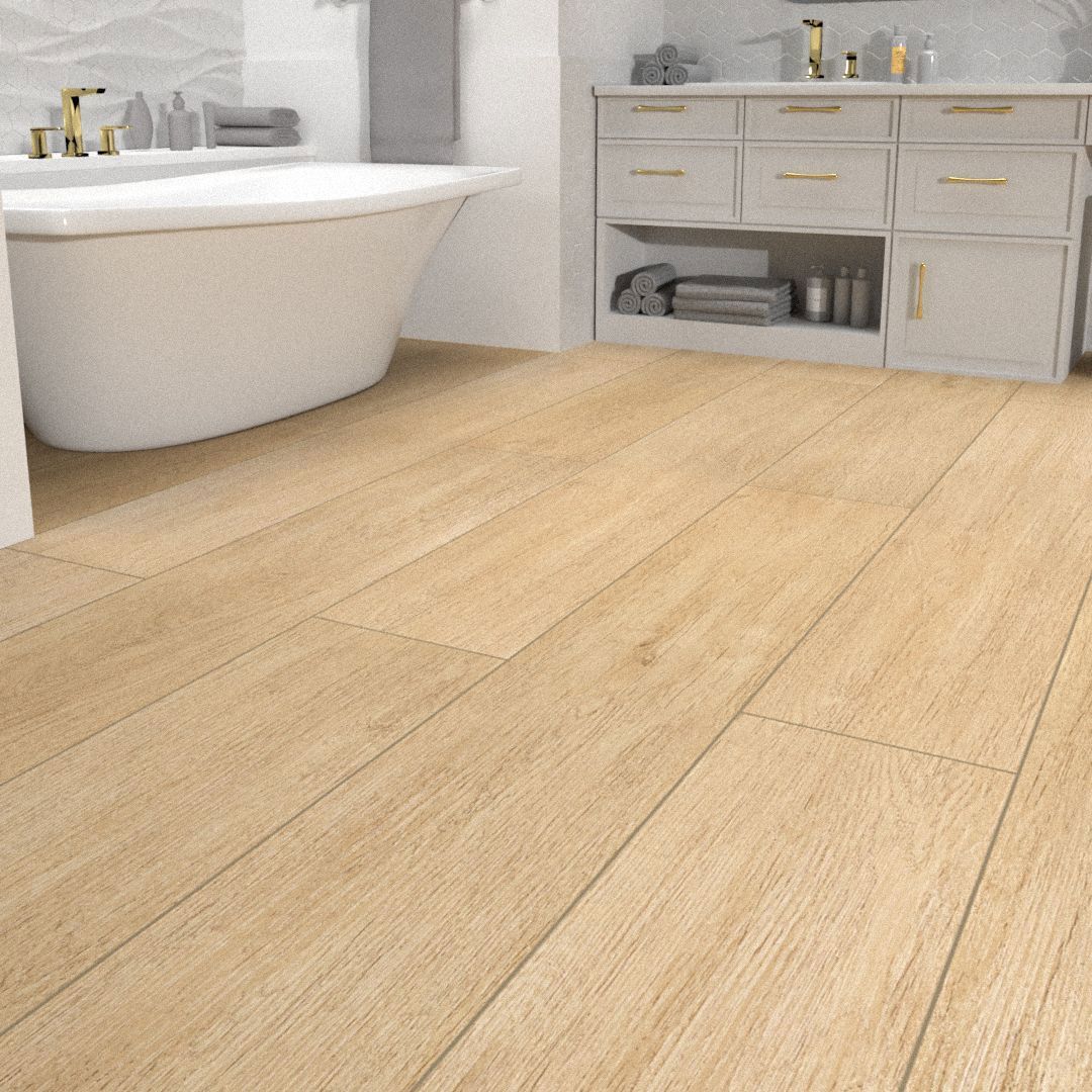 Изображение товара SPC плитка Дуб Эстен 33 класс 4 фаски 118,5х18,1 см влагостойкая