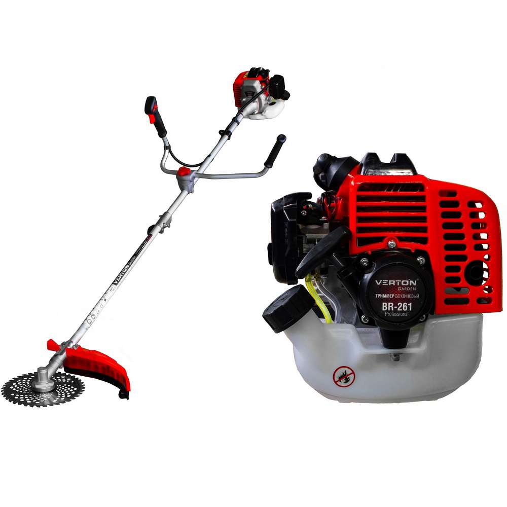 Изображение товара Бензиновый триммер Verton Br-261 prof 1.2 л.с. разборная штанга мощность