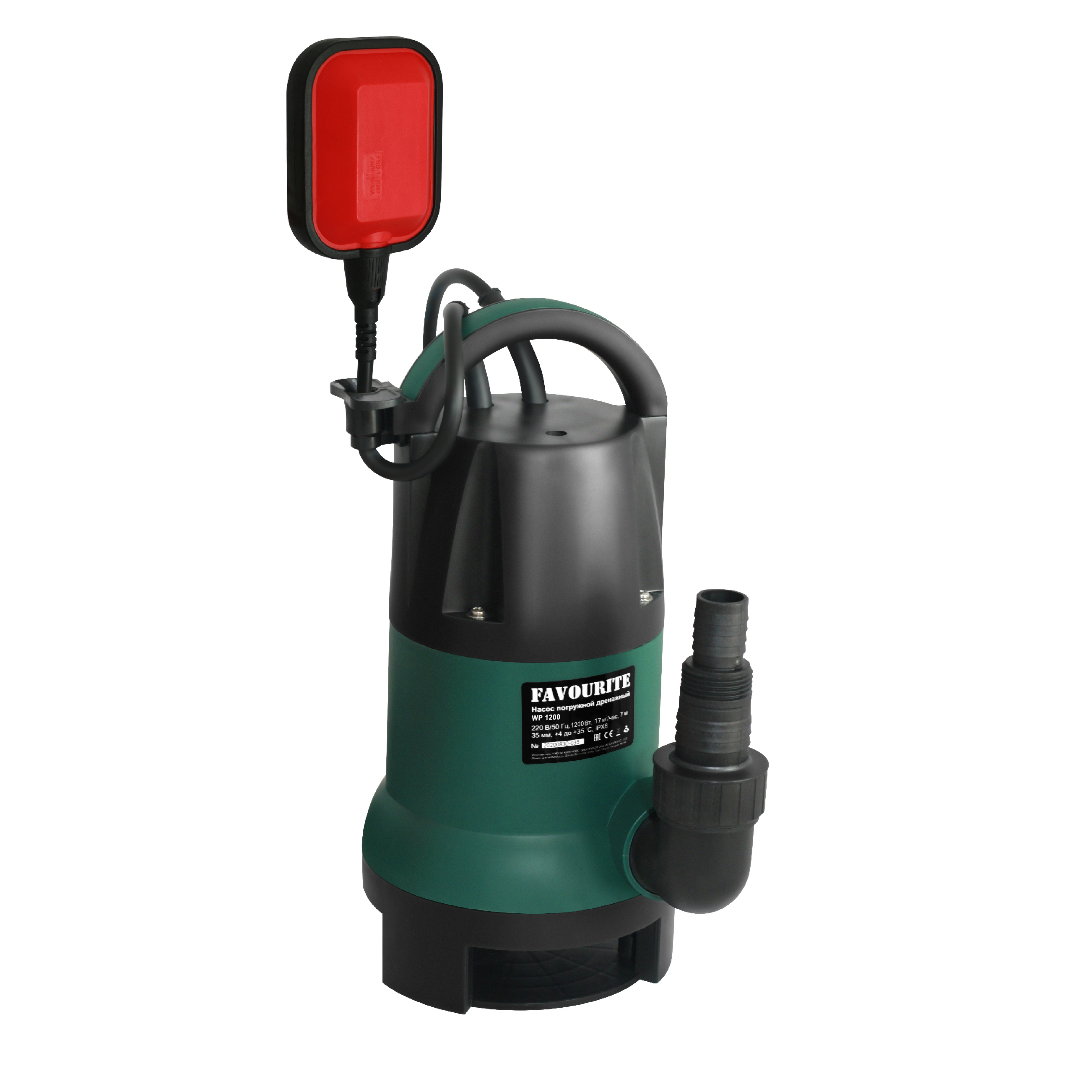 Изображение товара Favourite WP 1200 — погружной дренажный насос для грязной воды 1200 Вт