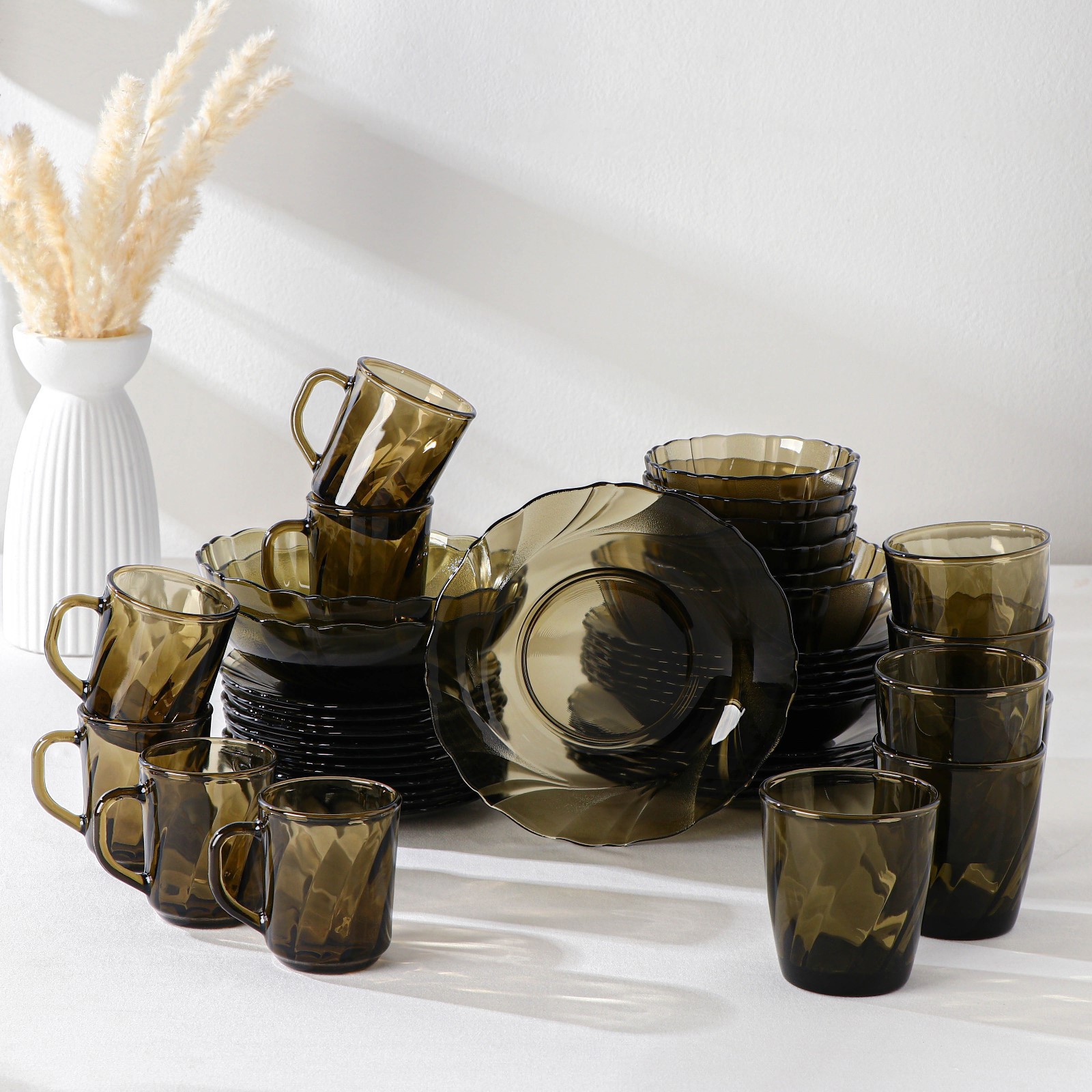 Изображение товара Столовый сервиз из стекла для 6 персон Ca Del Vetro Alta Marea 45 предметов