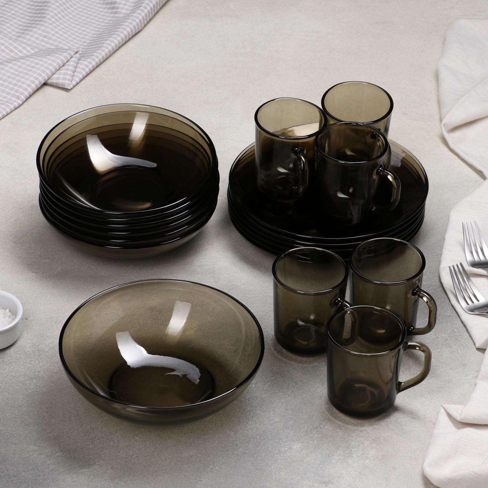 Изображение товара Столовый сервиз Ca Del Vetro Basilico 19 предметов для 6 персон стекло