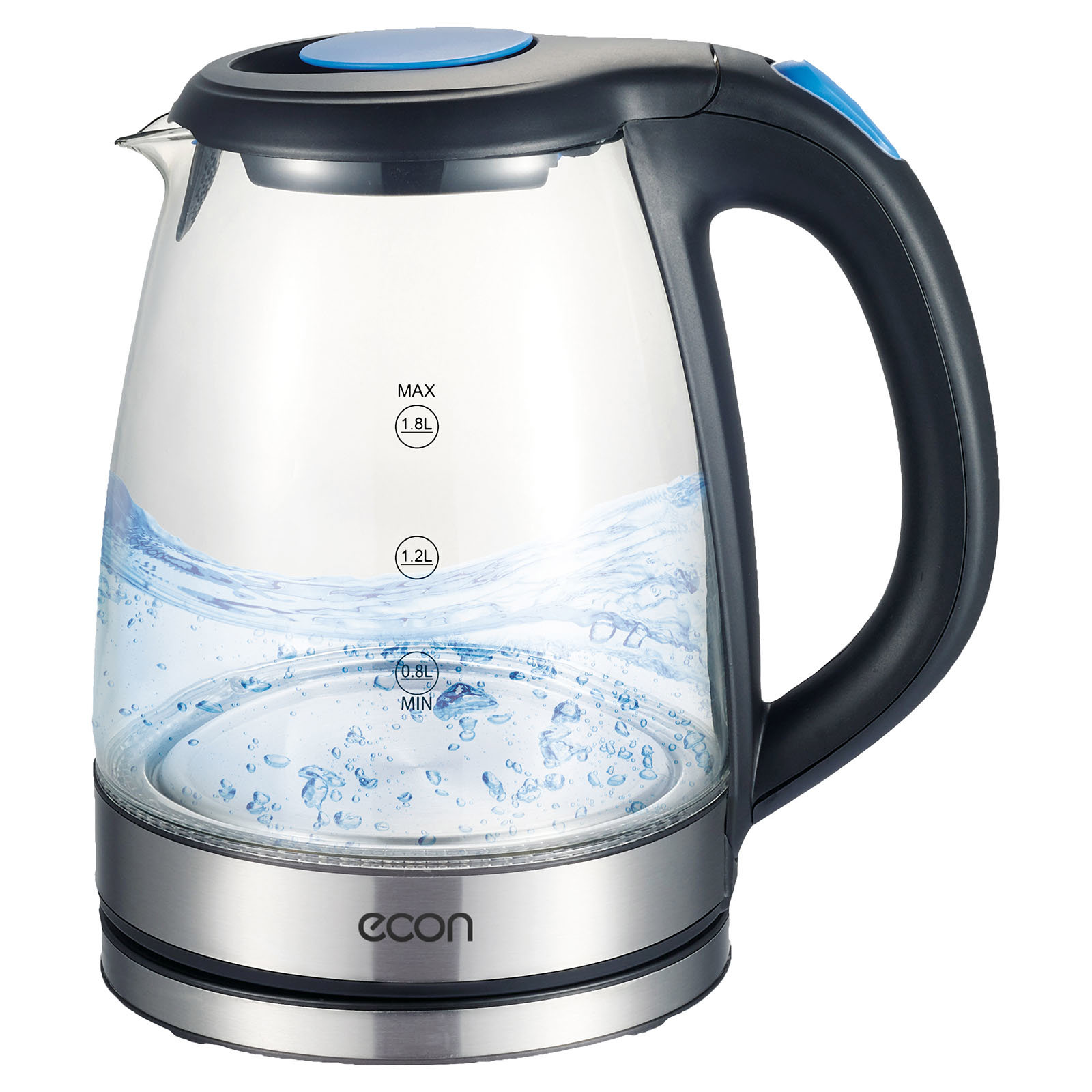 Изображение товара Электрический чайник Econ eco-1736ke 1.8 л стекло цвет черный