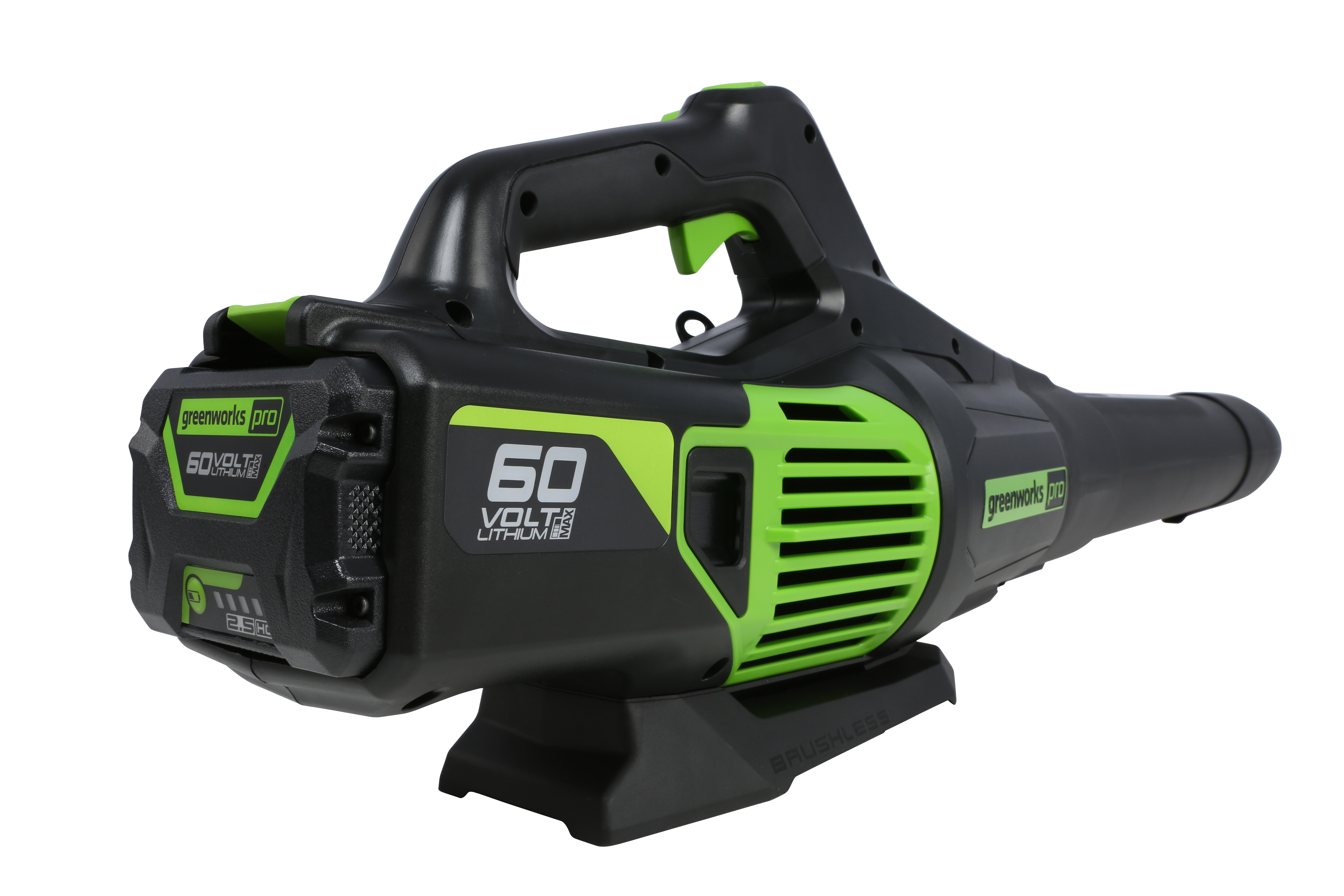 Изображение товара Аккумуляторная воздуходувка Greenworks GD60AB 60V с бесщеточным двигателем