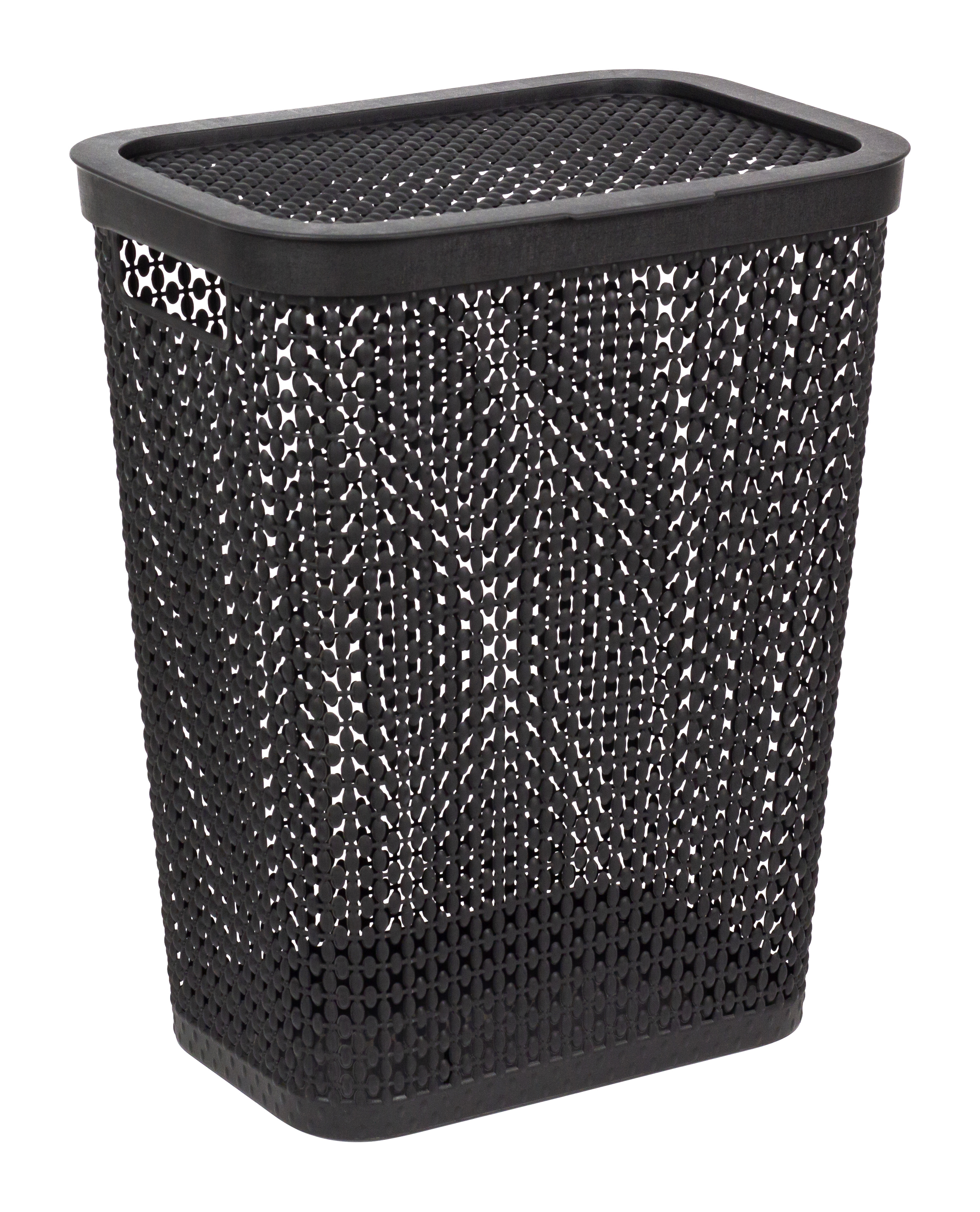 Изображение товара Корзина для белья Пирула 35 л черный цвет