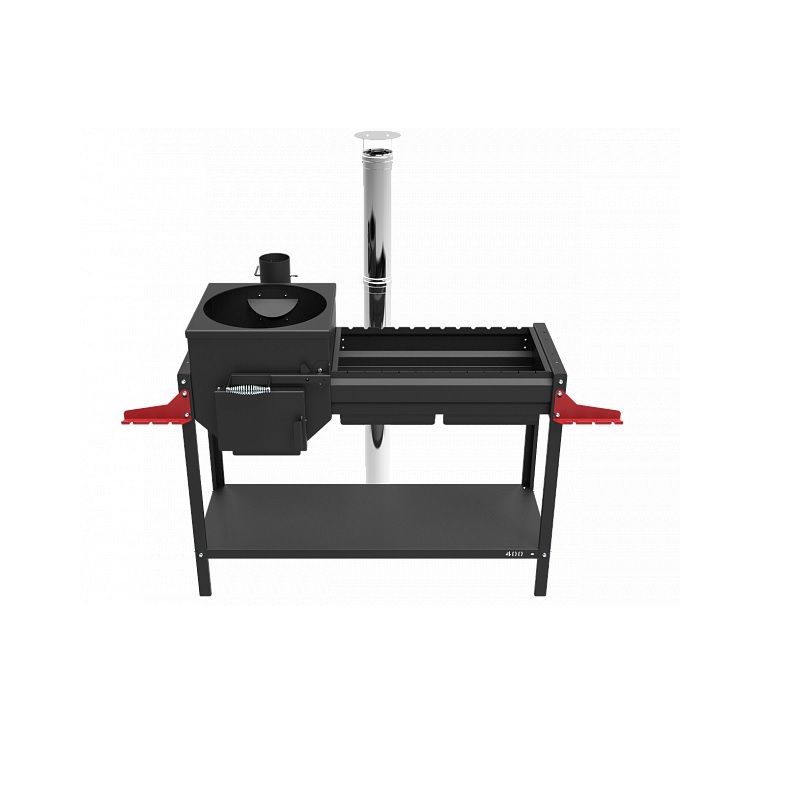 Изображение товара Мангал Grillver Искандер 68.50x155.50x247 см с термостойким покрытием Изображение товара Мангал Grillver Искандер 68.50x155.50x247 см с термостойким покрытием