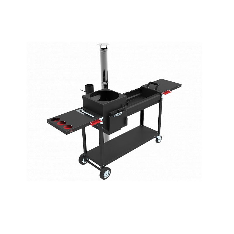 Изображение товара Мангал Grillver Искандер 64.50x206x247 см толщина 3 мм