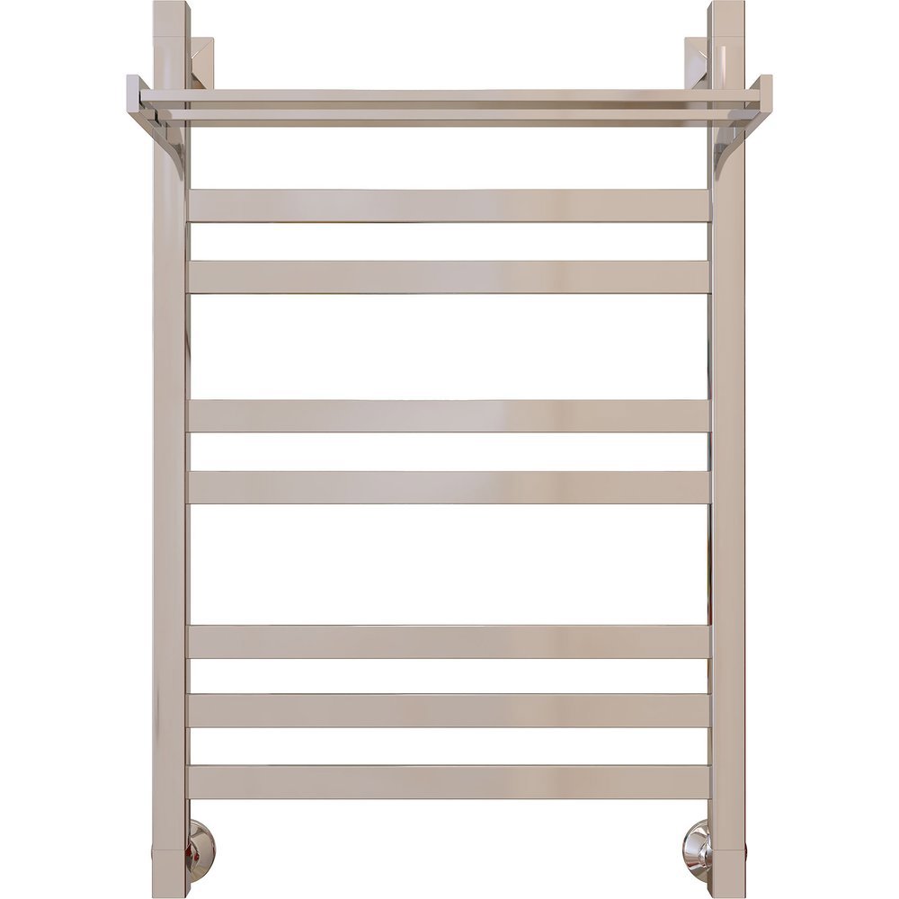 Изображение товара Водяной полотенцесушитель с полкой EWRIKA Деметра КВ7 80x50 см нержавеющая сталь