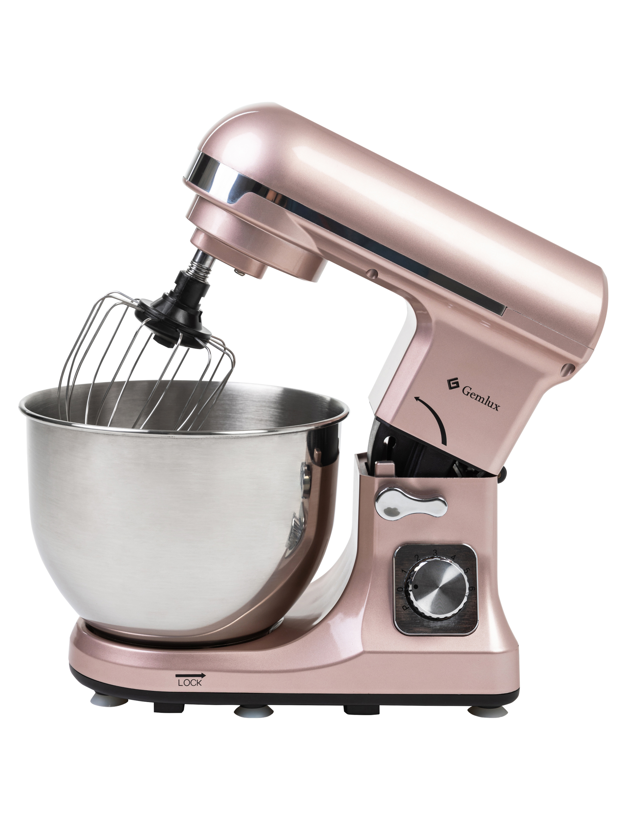 Изображение товара Миксер планетарный Gemlux GL-SM5.5DR 1000 Вт цвет розовый