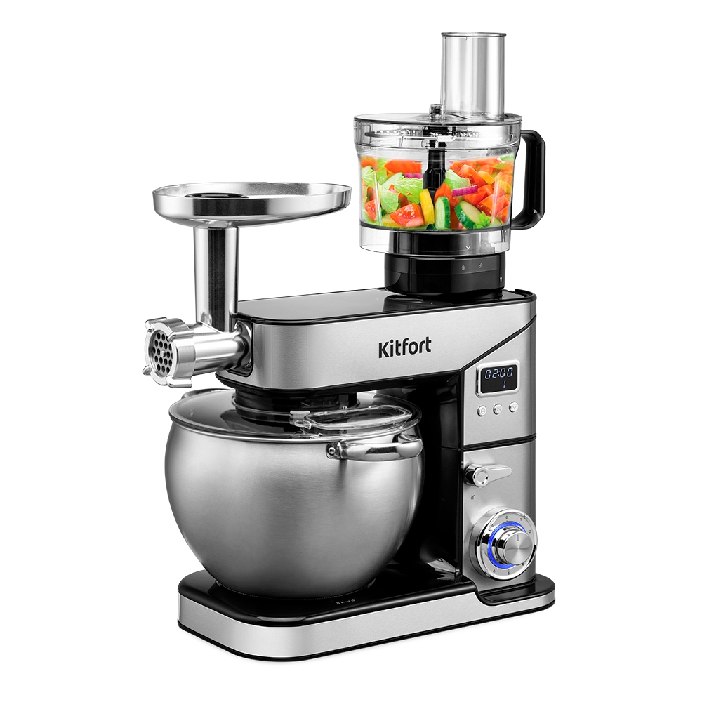 Изображение товара Планетарный миксер Kitfort КТ-3413 2000 Вт со стальной чашей